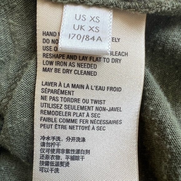 By Anthropologie Green Knot Top Size XS - Picture 8 of 8